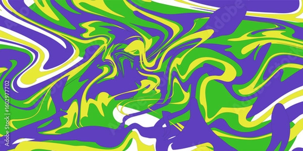 Fototapeta Abstract geometric background with warped colorful lines. Trippy op-art style illustration.