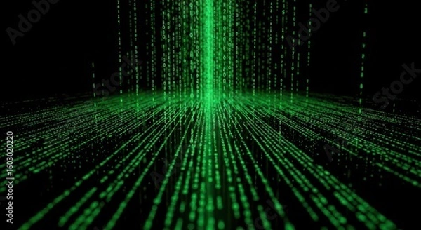 Fototapeta Futuristic Tech Background with Digital Elements and Glowing Lines