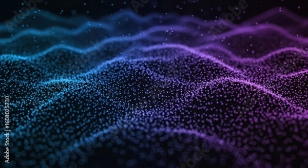Fototapeta Futuristic Tech Background with Digital Elements and Glowing Lines