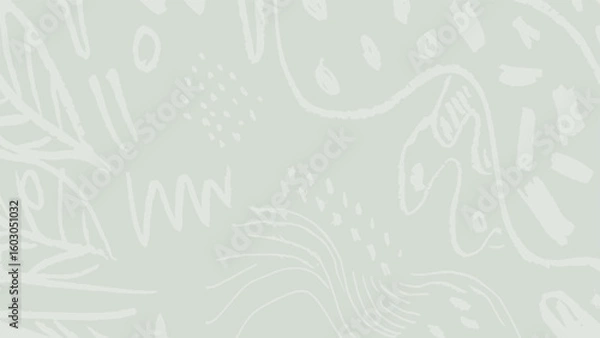 Obraz eco, natural, bio background with doodle boho lines