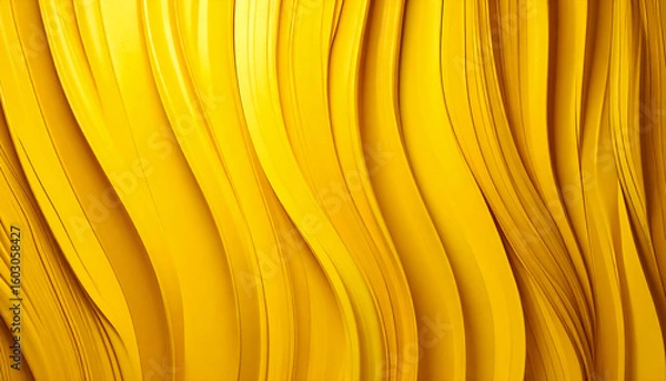 Fototapeta Abstract texture lines of paints in the following colors - lemon curry, selective yellow, unmellow yellow, mellow yellow, maximum yellow