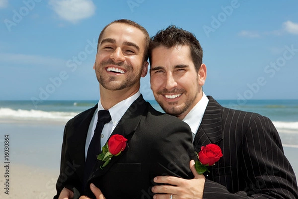 Obraz Two gay grooms