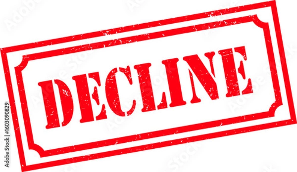 Obraz Grunge stamp decline