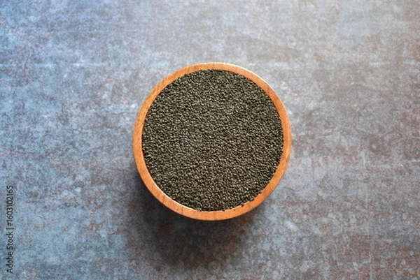 Obraz Raw whole dried Basil seeds