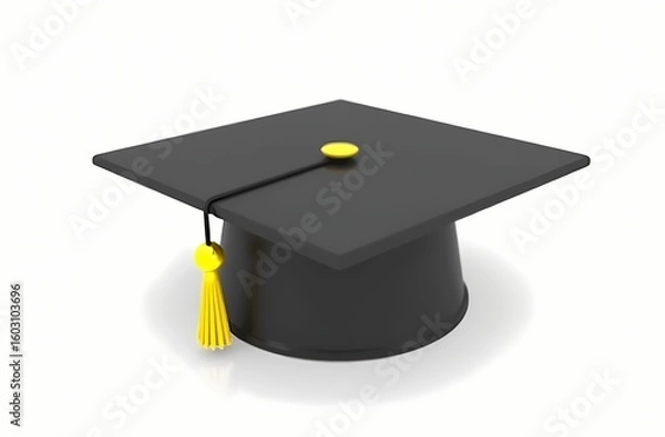 Fototapeta graduation cap and diploma
