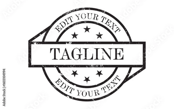 Obraz Grunge black stamp editable template