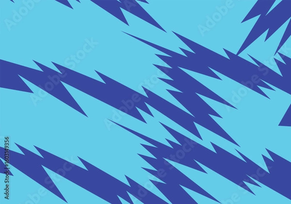 Fototapeta Minimalist colorful background with gradient jagged zigzag pattern 