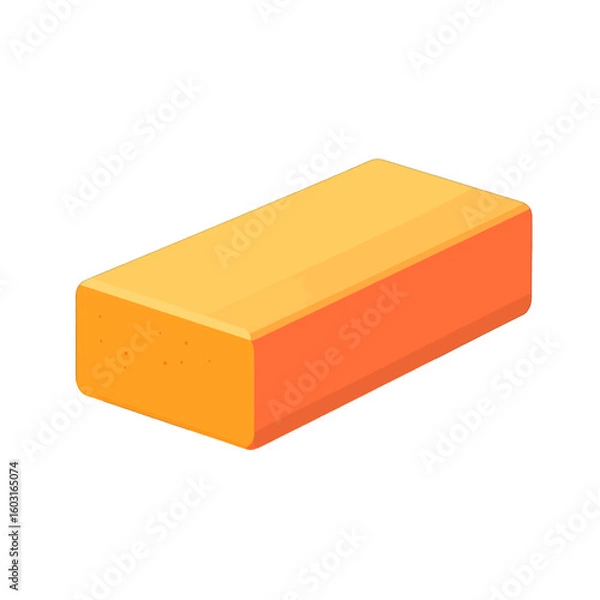 Obraz Simple Orange And Yellow Block Illustration