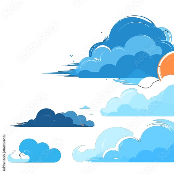 Fototapeta Pixel Art Cloud Collection