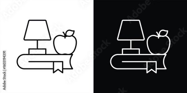 Fototapeta nurturing knowledge icon. contain learning, light, balanced education and enlightened teaching thin line style icon symbol sign for your app web. vector illustration