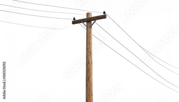 Fototapeta power lines and wires