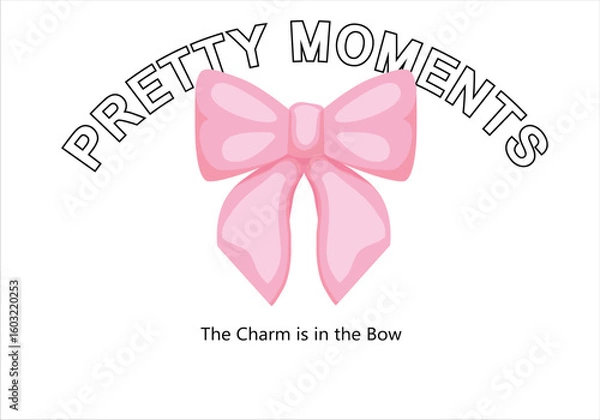 Obraz bow seamless and print. Vector illustration design