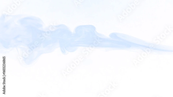 Obraz Dynamic smoke stream isolated on transparent background