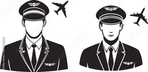 Fototapeta A pilot icon 