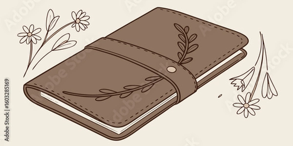 Obraz brown leather wallet