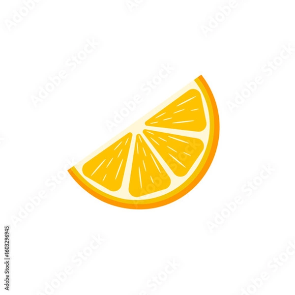 Fototapeta Citrus fruit slices. Round slices of orange, lemon, lime, grapefruit and halves. Vector illustration	