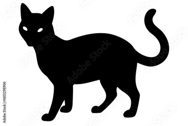 Obraz Siamese Cat Silhouette animal feline