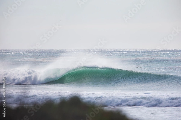 Obraz wave breaking on the beach