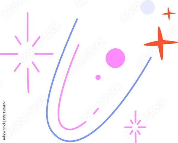 Fototapeta Abstract Line and Shape Composition