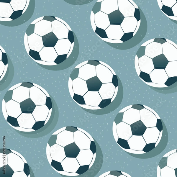 Obraz soccer ball seamless pattern
