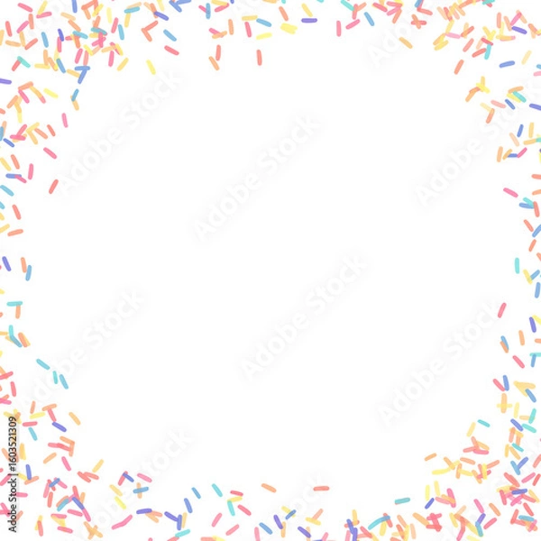 Obraz Sprinkle frame border PNG transparent