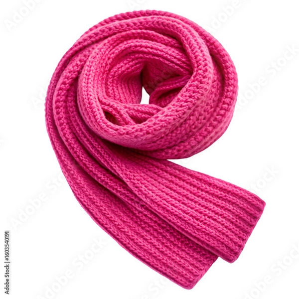 Obraz pink scarf isolated on white