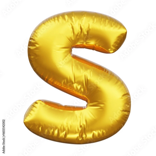 Obraz 3D Letter S Balloon Illustration