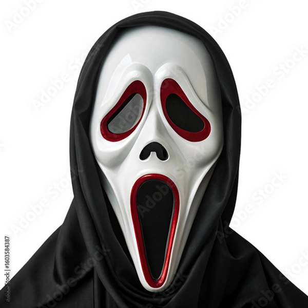 Obraz black mask on white background