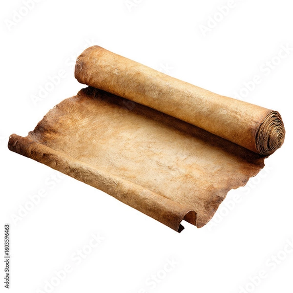Obraz Rolled, antique parchment scroll
