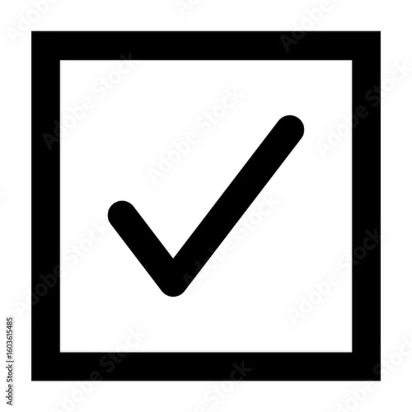 Obraz Black Check Box