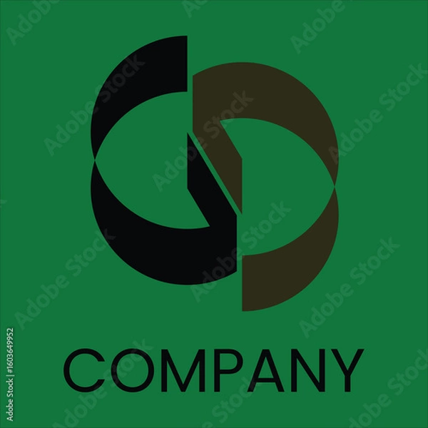 Fototapeta minimal logo design combining the letter G simply for a company