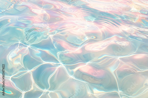 Fototapeta パステル, 抽象, 背景, テクスチャ, 水面, 波紋, 光沢, 反射, 幻想的, カラフル, きらめき, 夢幻, アート, デザイン, 柔らかい, ブルー, ピンク, イリディセント, 虹色, ミント, 水彩, 美しい, リキッド, 模様, エフェクト, 装飾, 光, 透明感, おしゃれ, 滑らか, 優しい, クリエイティブ, モダン, コンテンポラリー, アブストラクト, フルイド, 液体, 