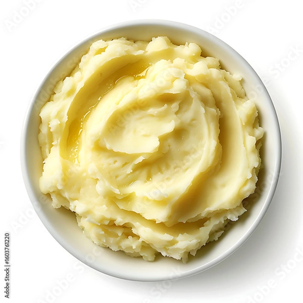 Fototapeta Creamy Mashed Potatoes in a Bowl