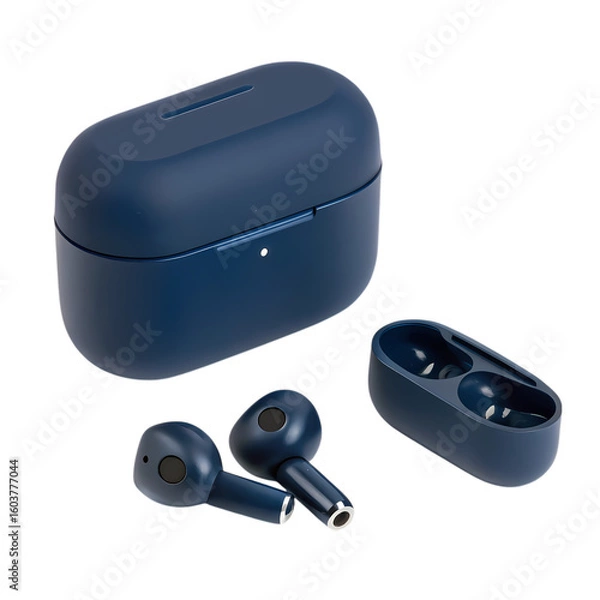 Obraz Wireless Earbuds: Bluetooth Headphones, Portable Charging Case, Deep Blue