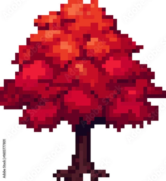 Obraz pixel maple tree