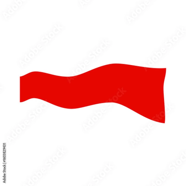 Obraz Indonesian red and white flag