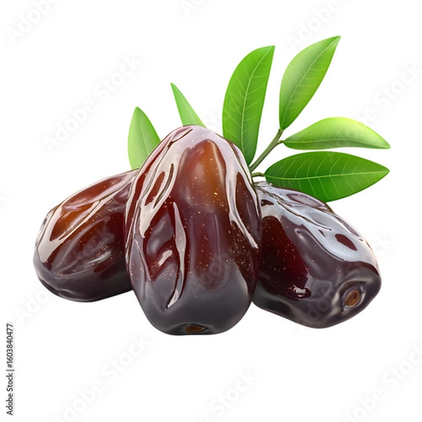 Fototapeta Dates Fruit 3D icon isolated on a transparent background
