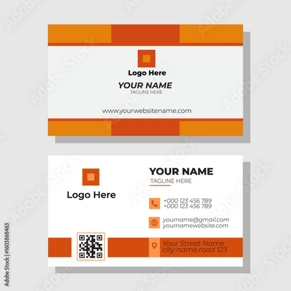 Obraz modern business card template
