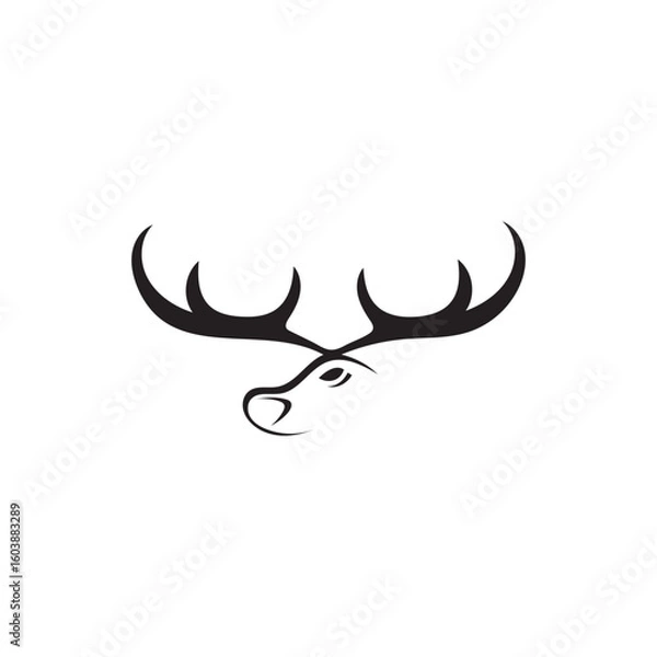 Fototapeta Deer icon logo vector