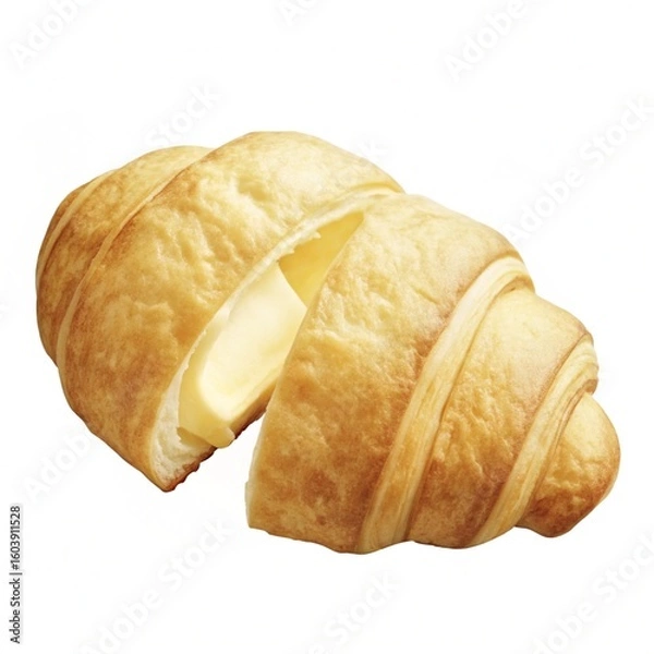 Obraz 3d croissant isolated on white
