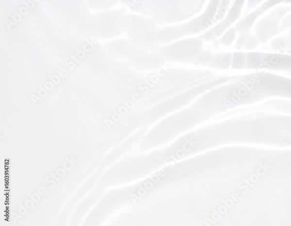 Obraz 水面に広がる波紋の背景素材　ホワイト　清潔感　ナチュラル　美容系