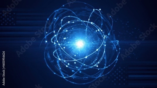 Fototapeta Diplomatic Encryption Tunnel with Quantum Security