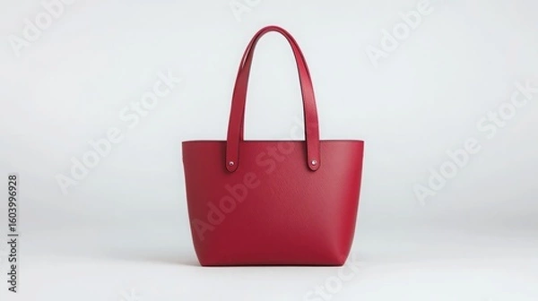 Obraz red shopping bag isolated
