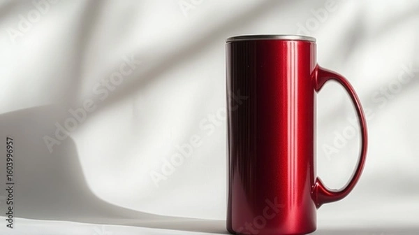 Obraz glass of red wine on white