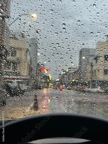 Obraz rain on the road