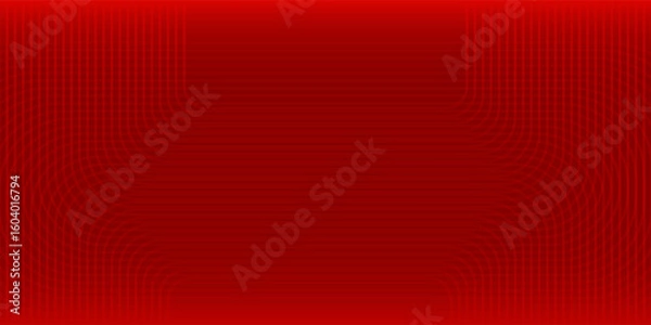Obraz Red abstract background with glowing geometric lines. Gradient diagonal rounded lines curtain