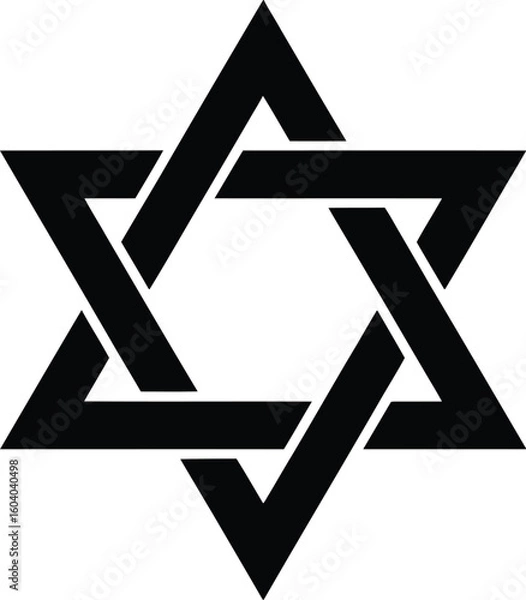 Fototapeta Star of David. Shield of David. Jewish star. Israel emblem. Pro Vector