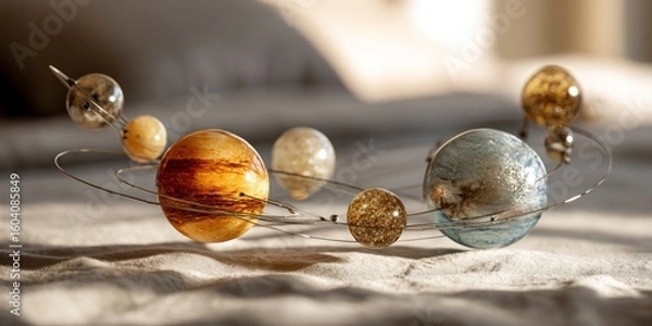 Fototapeta Solar system model decorative planets