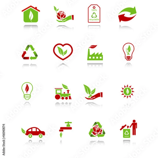 Obraz Environmental icons