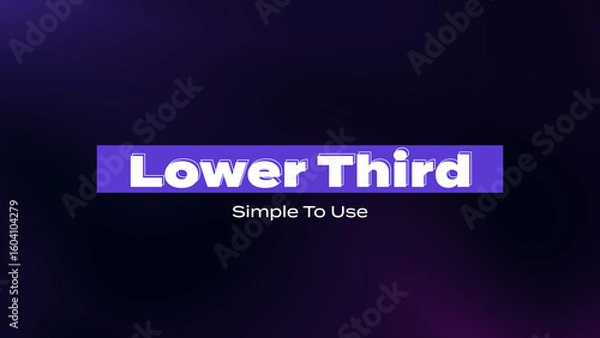 Fototapeta Simple Modern Lower Third_Vol.01